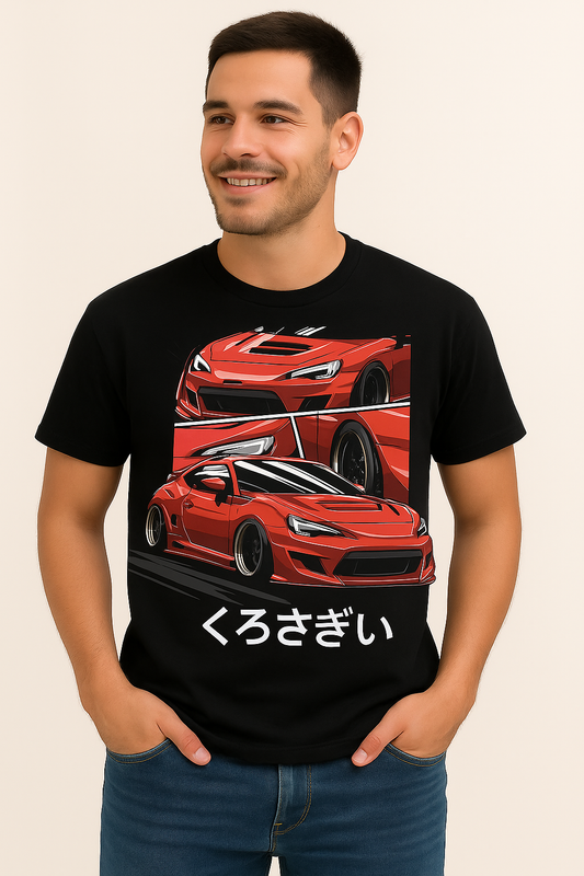 "JDM Drift King Graphic Tee – Red Racer Edition (Japanese Style)