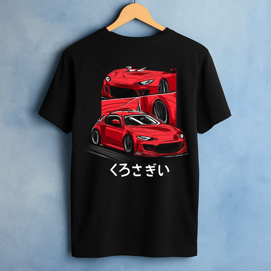 "JDM Drift King Graphic Tee – Red Racer Edition (Japanese Style)