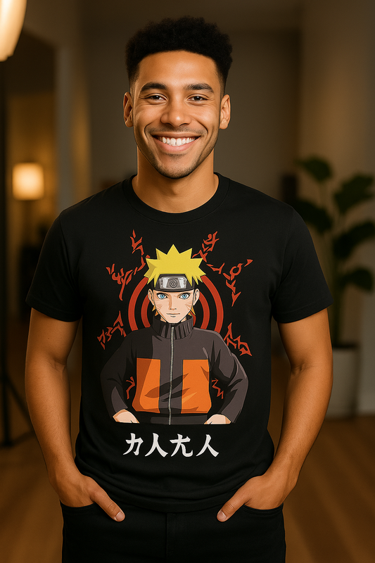 "Naruto Rasengan Mode T-Shirt – Unleash the Ninja Within! 🍥🔥"